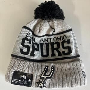 Authentic New Era San Antonio Spurs Sideline 2017 Cold Winter Sport Knit Hat